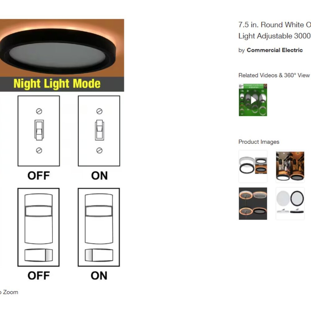 LED Flush Mount Ceiling Light - Picture 3 of 4